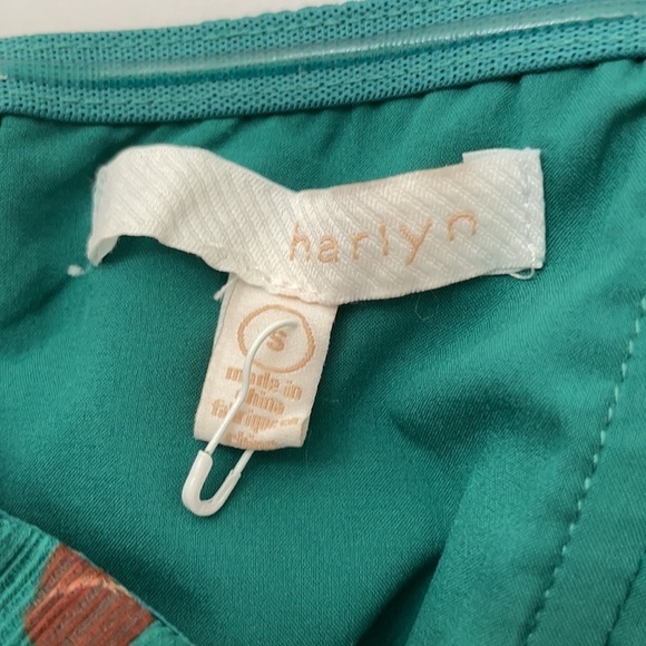 Modcloth Harlyn Green floral strapless midi dress small - Picture 8 of 9